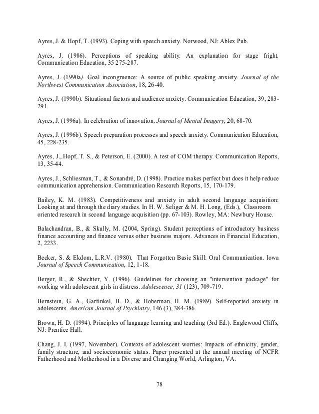 public speaking journal articles theoretical framework for public speaking anxiety